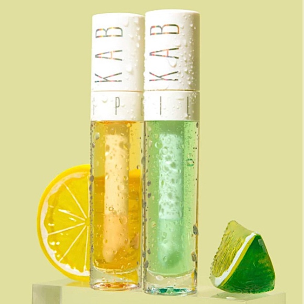 KAB Cosmetics LEMON + LIME LIP OIL DUO